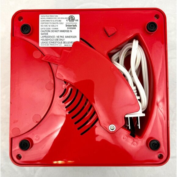 Coca-Cola 32-Ounce Retro Vertical Slush Maker Slushie Machine Model RSM650 - Picture 6 of 7